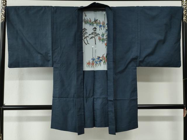 平和屋着物●男性　本場大島紬　アンサンブル　100亀甲　総詰め　正絹　逸品　CABE2032yc