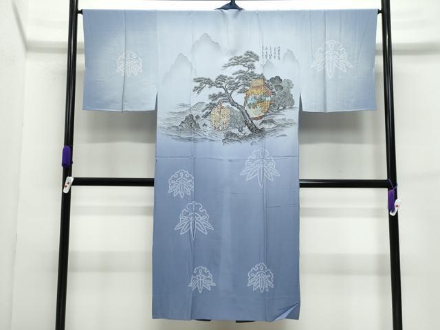 平和屋着物●男性　本場大島紬　アンサンブル・長襦袢セット　有馬柄　正絹　逸品　CABE2033yc