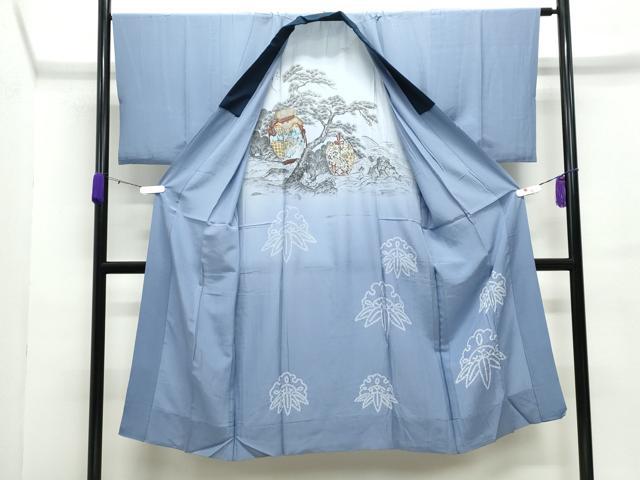 平和屋着物●男性　本場大島紬　アンサンブル・長襦袢セット　有馬柄　正絹　逸品　CABE2033yc