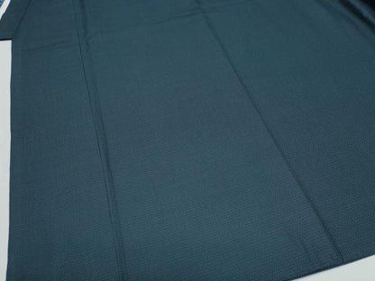 平和屋着物●男性　紬　アンサンブル　80亀甲　総詰め　正絹　逸品　CABE2035yc