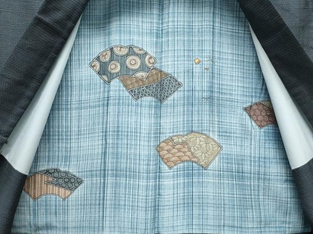 平和屋着物●男性　本場大島紬　アンサンブル・長襦袢セット　100亀甲　総詰め　正絹　逸品　CABE2036yc