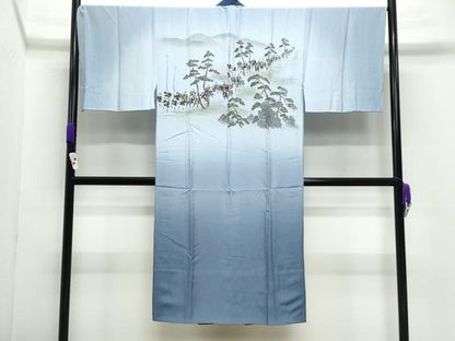 平和屋着物●男性　本場大島紬　アンサンブル・長襦袢セット　80亀甲　総詰め　正絹　逸品　CABE2037yc