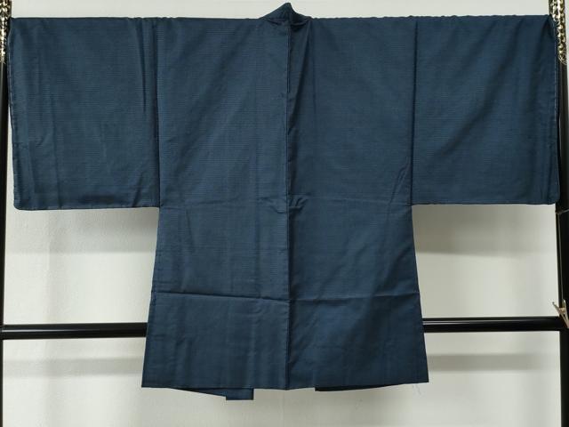 平和屋着物●男性　本場大島紬　アンサンブル　80亀甲　総詰め　正絹　逸品　未使用　CABE2038yc