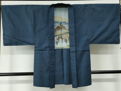 平和屋着物●男性　本場大島紬　アンサンブル　100亀甲　総詰め　正絹　逸品　未使用　CABE2039yc