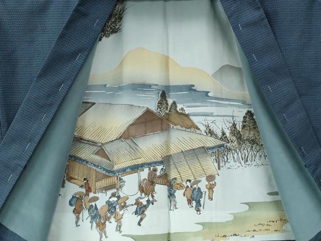 平和屋着物●男性　本場大島紬　アンサンブル　100亀甲　総詰め　正絹　逸品　未使用　CABE2039yc