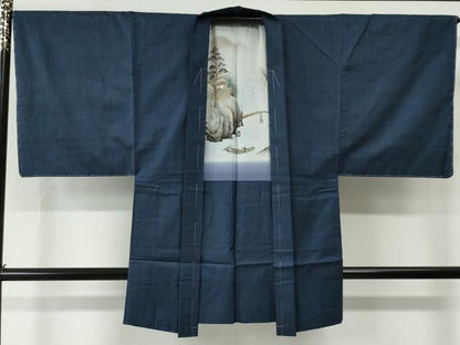 平和屋着物●男性　本場大島紬　アンサンブル　100亀甲　総詰め　川畑春廣作　証紙付き　正絹　逸品　未使用　CABE2040yc