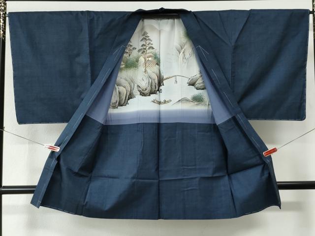 平和屋着物●男性　本場大島紬　アンサンブル　100亀甲　総詰め　川畑春廣作　証紙付き　正絹　逸品　未使用　CABE2040yc