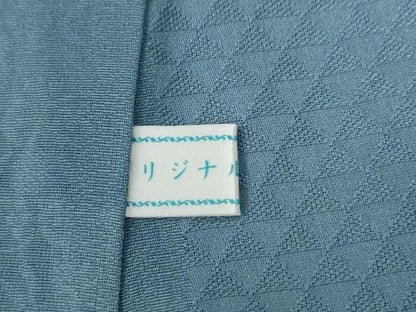 平和屋着物●上質な色無地　紗綾形花唐草地紋　舛花色　正絹　逸品　CABE2041yc