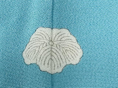 平和屋着物●上質な色無地　空色　正絹　逸品　CABE2054yc