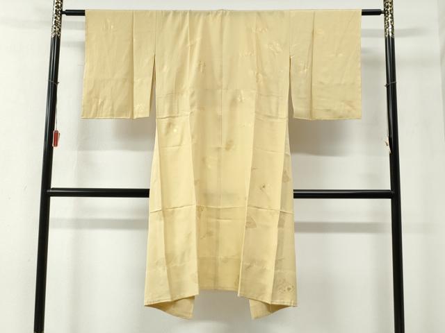 平和屋着物●長襦袢　無双仕立て　扇面花文　金彩　やまと誂製　半衿刺繍　正絹　逸品　未使用　CABE2057yc