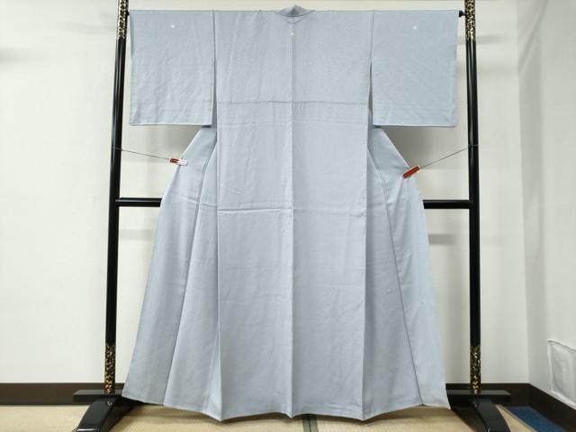 平和屋着物●上質な色無地　紋意匠　淡藤色　正絹　逸品　CABE2060yc