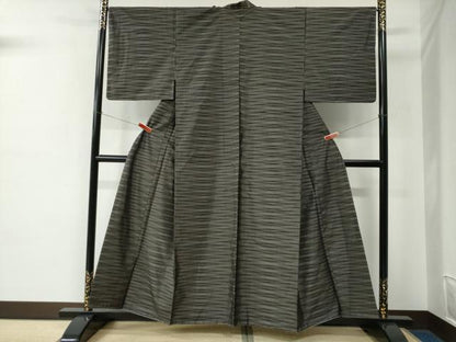 平和屋着物●本場大島紬　霞文　正絹　逸品　未使用　CABE2061yc