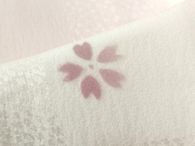 平和屋着物●長襦袢　無双仕立て　流水網目花地紋　天鵞絨色　半衿刺繍　正絹　逸品　未使用　CABE2072yc
