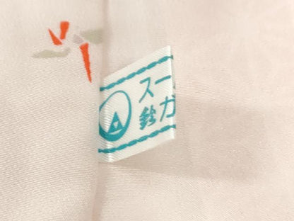 平和屋着物●長襦袢　無双仕立て　折り鶴　麻の葉間道　鈴乃屋扱い　正絹　逸品　CABE2073yc