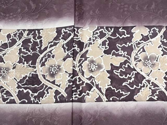 平和屋着物●伝統工芸士　京友禅染色作家　田家鬼彩　訪問着　横段草花文　暈し染め　ロング丈　正絹　逸品　未使用　CABE2076yc