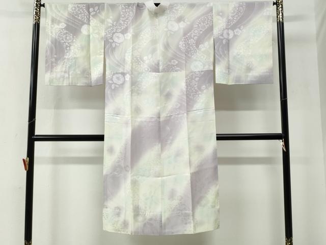 平和屋着物●長襦袢　無双仕立て　辻が花地紋　暈し染め　健勝苑扱い　正絹　逸品　CABE2080yc