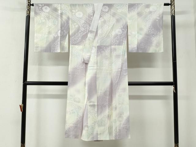 平和屋着物●長襦袢　無双仕立て　辻が花地紋　暈し染め　健勝苑扱い　正絹　逸品　CABE2080yc