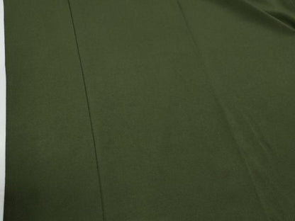 平和屋着物●上質な色無地　草色　鬼しぼ縮緬　正絹　逸品　CABE2091yc
