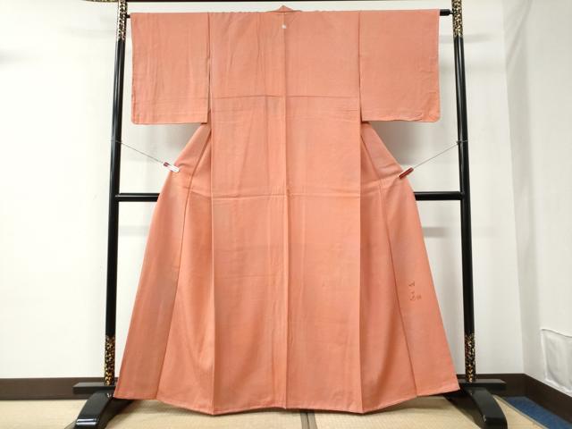平和屋着物▼日展作家 山本唯与志 レリーフ染 小紋 霞文 暈し染め 正絹 逸品 未使用 CABE2093yc