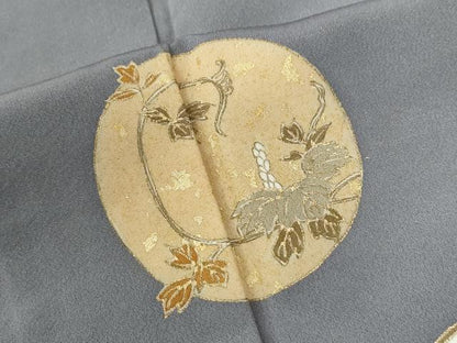 平和屋着物●訪問着　枝葉丸文　金彩　正絹　逸品　CABE2094yc