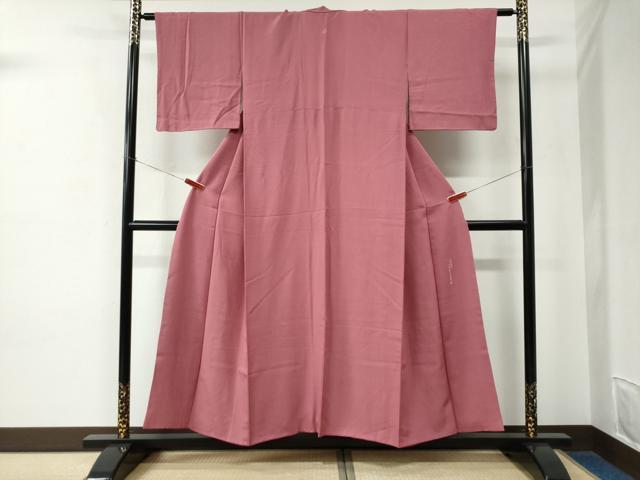 平和屋着物●人間国宝　初代 六谷梅軒(六谷紀久男)錐彫り　重要無形文化　財伊勢型紙　江戸小紋　行儀　正絹　逸品　CABE2096yc