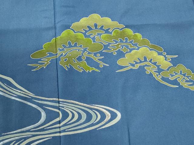平和屋着物●訪問着　駒刺繍　浜松桐文　正絹　逸品　CABE2099yc