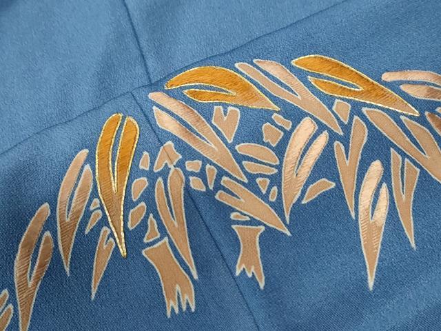 平和屋着物●訪問着　駒刺繍　浜松桐文　正絹　逸品　CABE2099yc