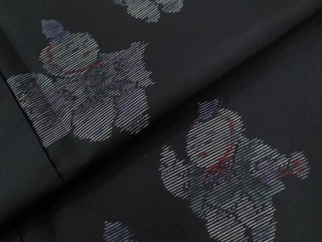 平和屋着物●本場大島紬　地空き　人物文　正絹　逸品　CABE2106yc
