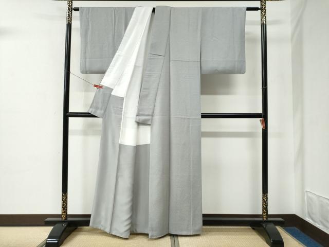 平和屋着物●伝統工芸師　服部光擴　江戸小紋　鮫小紋柄　正絹　逸品　CABE2113yc