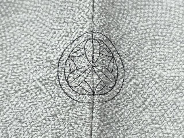平和屋着物●伝統工芸師　服部光擴　江戸小紋　鮫小紋柄　正絹　逸品　CABE2113yc