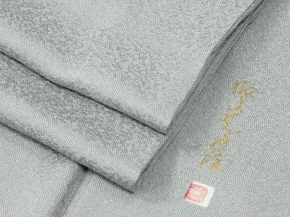 平和屋着物●伝統工芸師　服部光擴　江戸小紋　鮫小紋柄　正絹　逸品　CABE2113yc