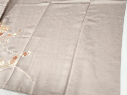 平和屋着物●訪問着　駒刺繍　雲取り枝橘草花文　暈し染め　金彩　三越扱い　正絹　逸品　CABE2114yc