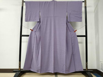 平和屋着物●上質な色無地　竜胆色　正絹　逸品　未使用　CABE2115yc
