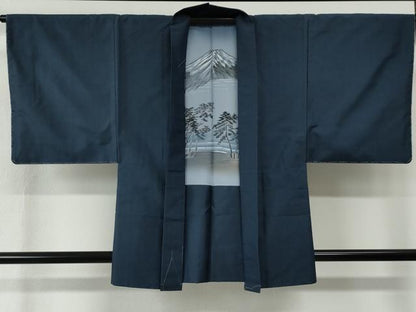 平和屋着物●男性　本場大島紬　アンサンブル　80亀甲　総詰め　大室織物謹製　証紙付き　正絹　逸品　未使用　CABE2120yc