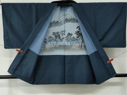 平和屋着物●男性　本場大島紬　アンサンブル　80亀甲　総詰め　大室織物謹製　証紙付き　正絹　逸品　未使用　CABE2120yc