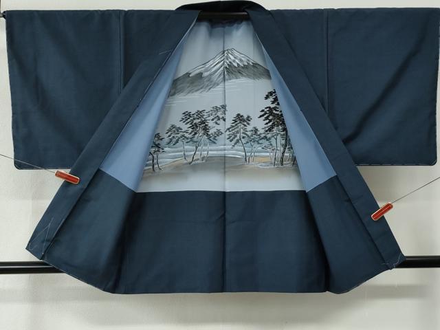 平和屋着物●男性　本場大島紬　アンサンブル　80亀甲　総詰め　大室織物謹製　証紙付き　正絹　逸品　未使用　CABE2120yc