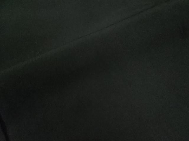 平和屋着物●男性　黒紋付　正絹　逸品　CABE2121yc