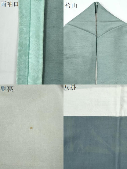 平和屋着物●訪問着　紬地　友禅　枝花文　正絹　逸品　CABE2131yc