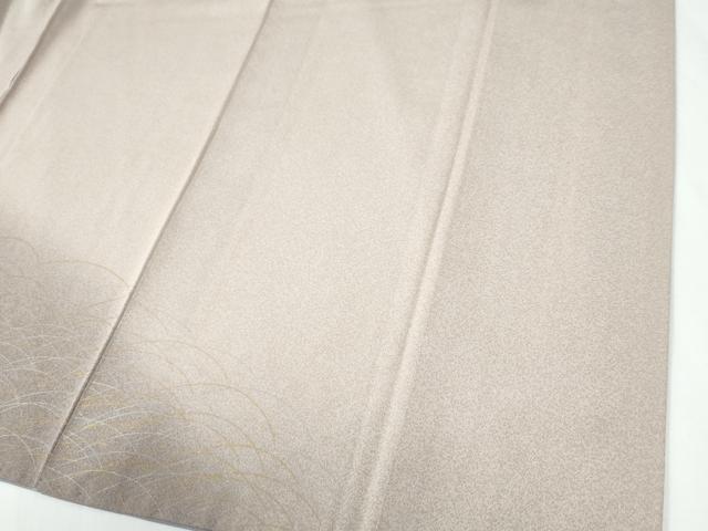 平和屋着物●訪問着　刺繍　芝草枝花文　暈し染め　金銀彩　正絹　逸品　CABE2143yc