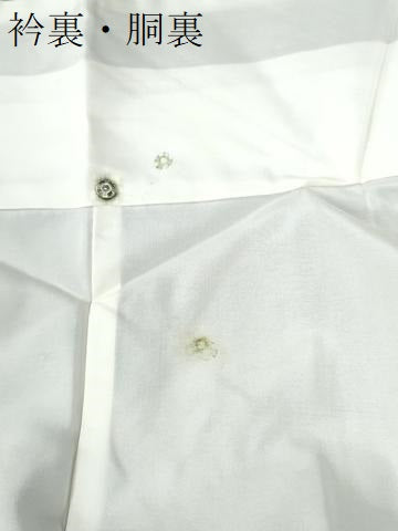 平和屋着物●上質な紬　縞　霞文　正絹　逸品　CABE2146yc