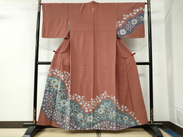 平和屋着物●訪問着　辻が花　絞り　正絹　逸品　CABE2149yc