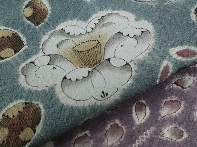 平和屋着物●訪問着　辻が花　絞り　正絹　逸品　CABE2149yc