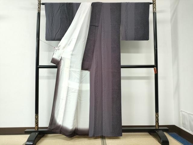 平和屋着物●上質な小紋　丸文　正絹　逸品　CABE2157yc