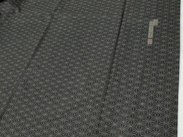 平和屋着物●二代目 川村久太郎　訪問着　本場染大島紬　刺繍　刺し子　道長吉祥文　正絹　逸品　CABE2161yc