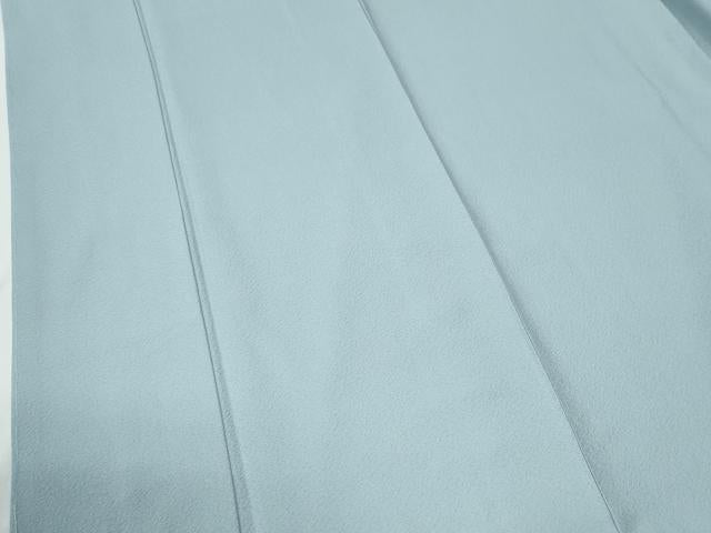 平和屋着物●上質な色無地　水色　ロング丈　正絹　逸品　未使用　CABE2165yc
