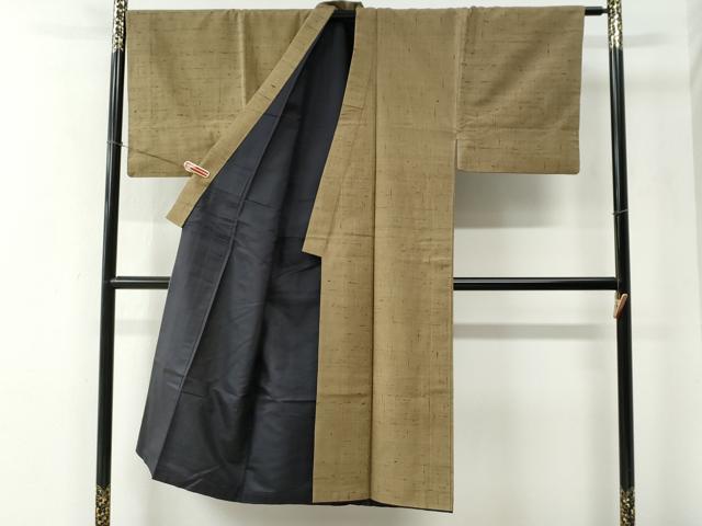 平和屋着物●男性　紬　霞文　正絹　逸品　CABE2174yc