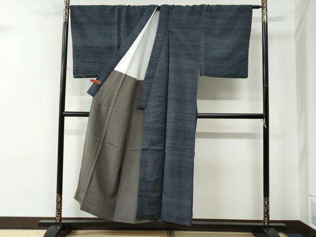平和屋着物○男性 紬 霞文 正絹 逸品 CABE2175yc