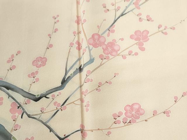 平和屋着物●訪問着　流水枝梅文　金彩　正絹　逸品　未使用　CABE2180yc