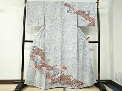 平和屋着物●訪問着　更紗吉祥花文　正絹　逸品　未使用　CABE2181yc