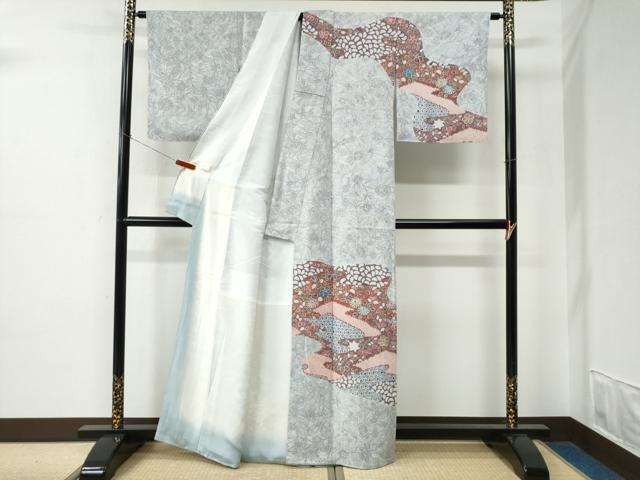 平和屋着物●訪問着　更紗吉祥花文　正絹　逸品　未使用　CABE2181yc